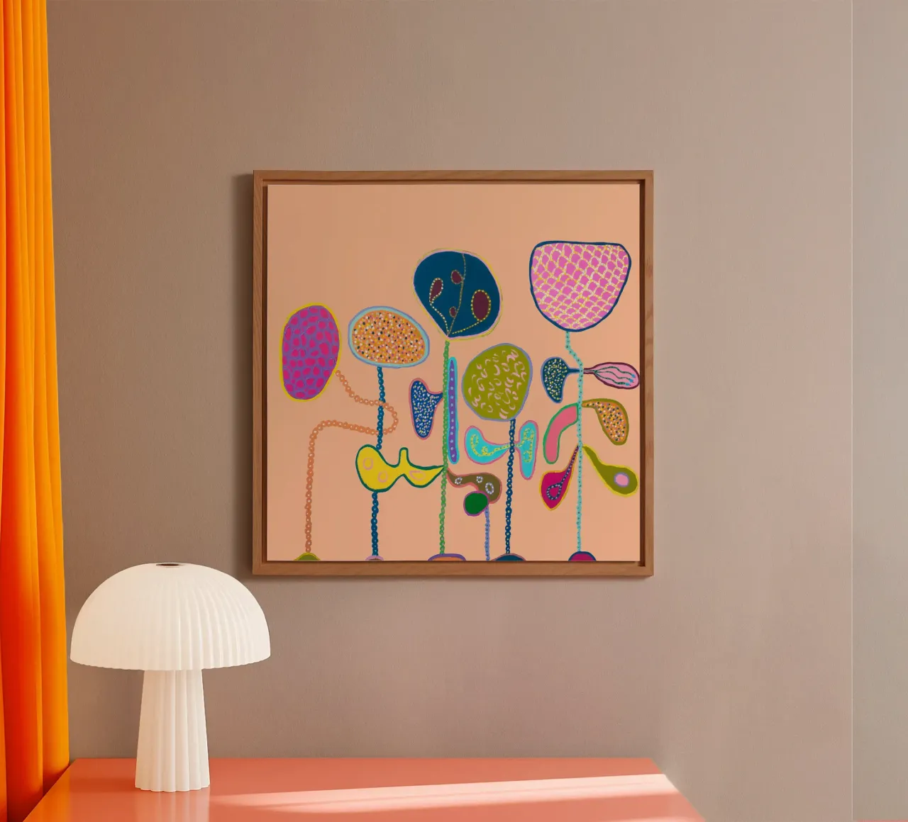 Bliss-Peach alu-dibond by Helen Joynson