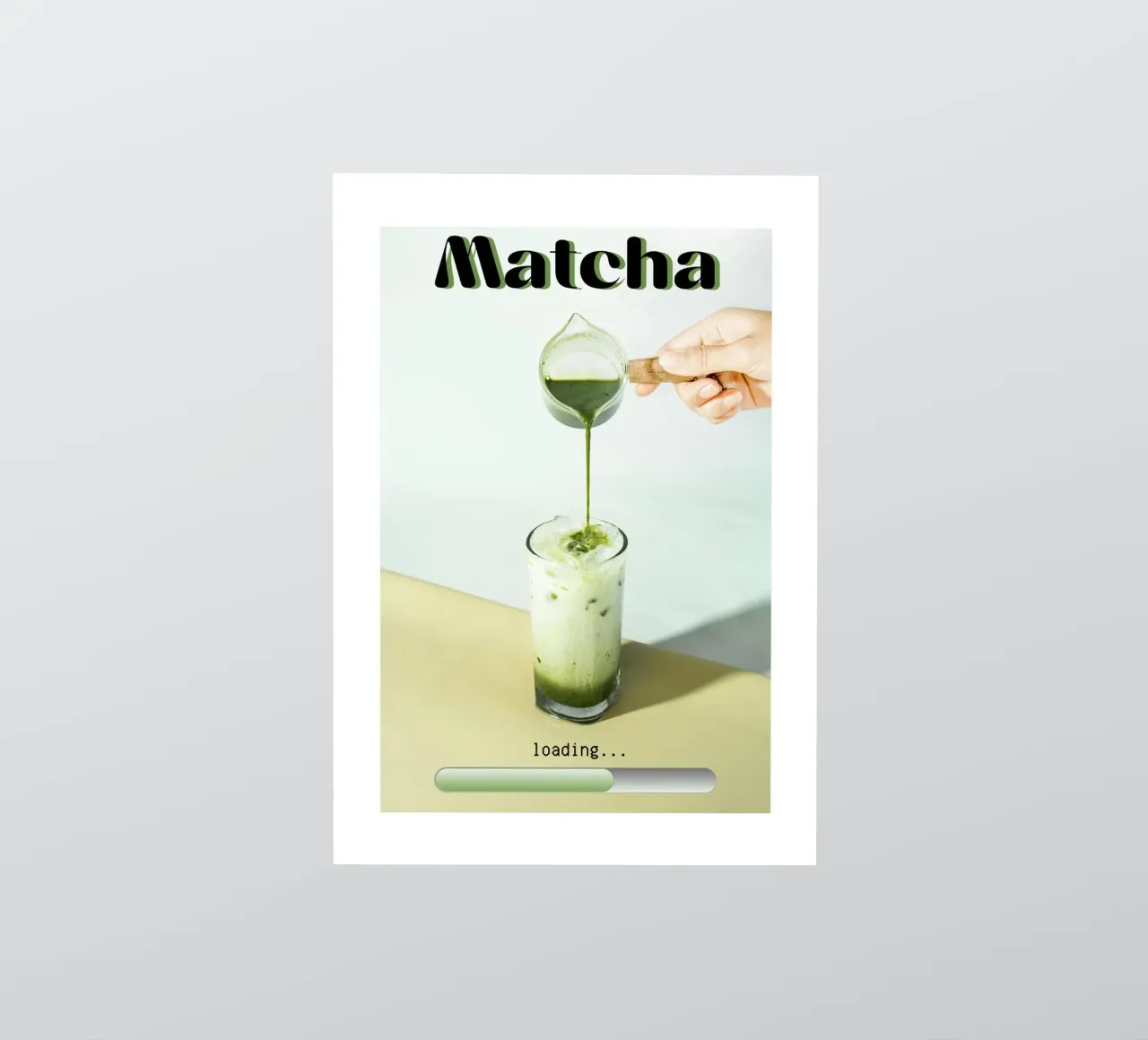 Matcha loading... sticker by Cancel Simplicity