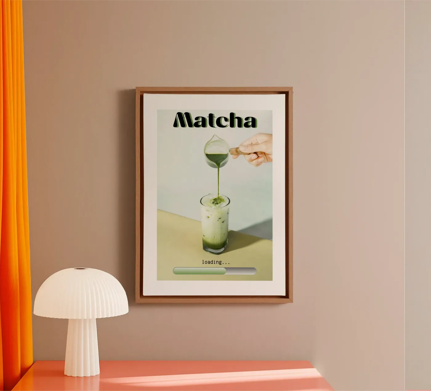 Matcha loading... canvas van Cancel Simplicity