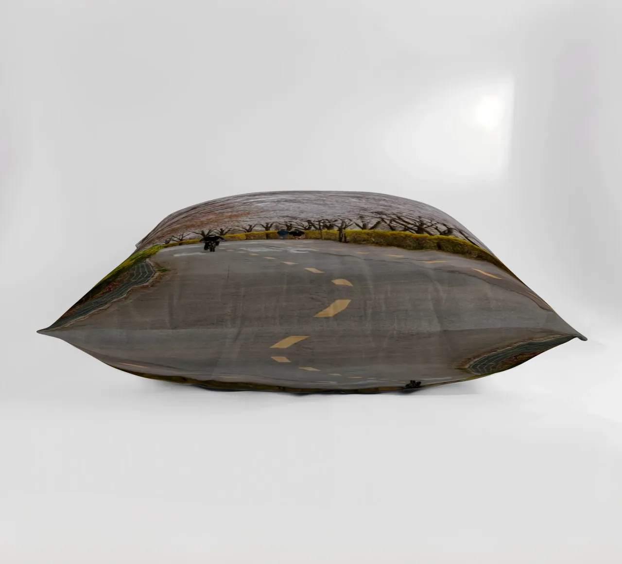 Kersenbloesems in Haneul Park in Seoul, Zuid-Korea kussen van mbgraphx2