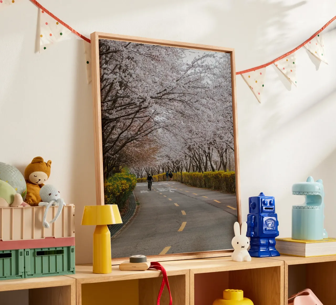 Fiori di ciliegio al Parco Haneul di Seul, Corea del Sud tela da mbgraphx2