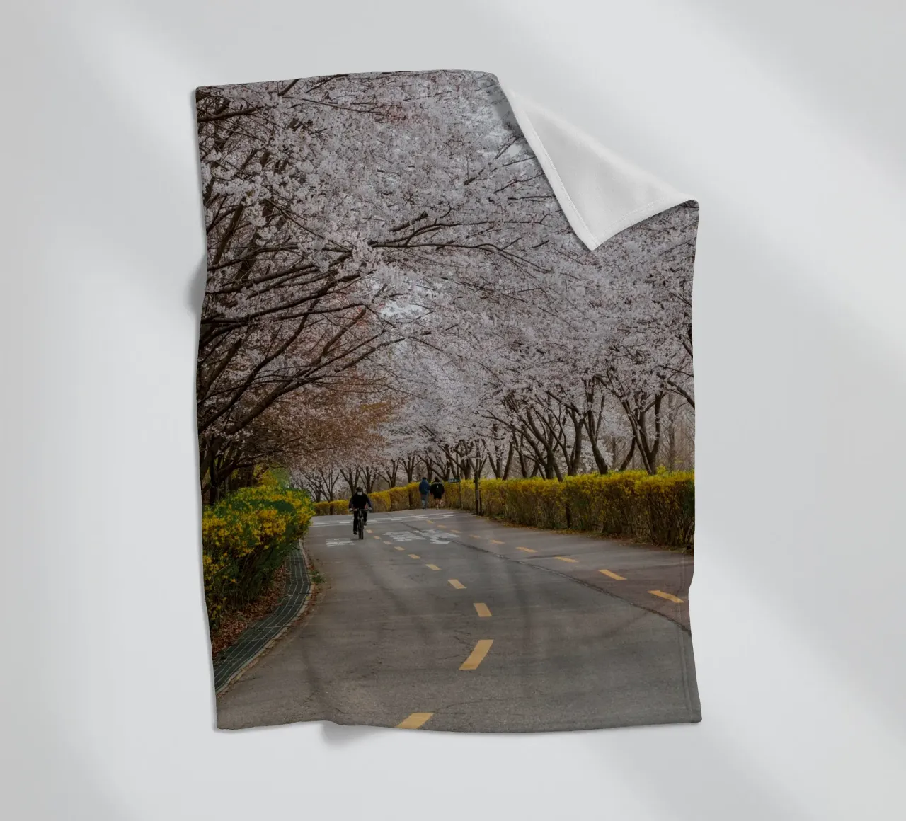 Fiori di ciliegio al Parco Haneul di Seul, Corea del Sud coperta in pile da mbgraphx2