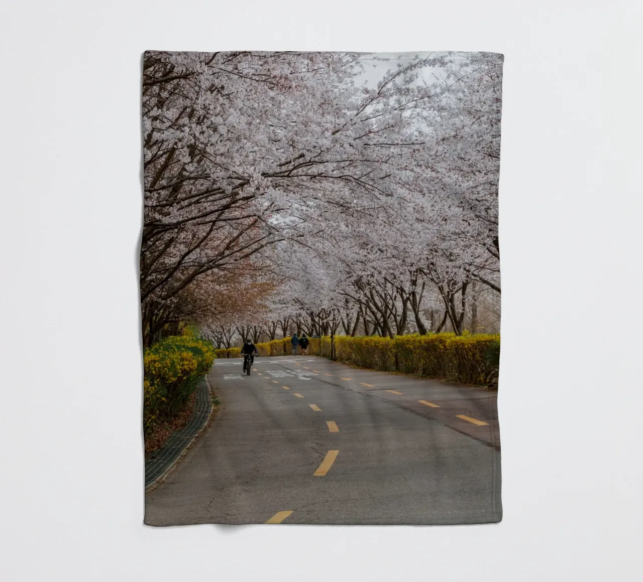 Fiori di ciliegio al Parco Haneul di Seul, Corea del Sud coperta in pile da mbgraphx2