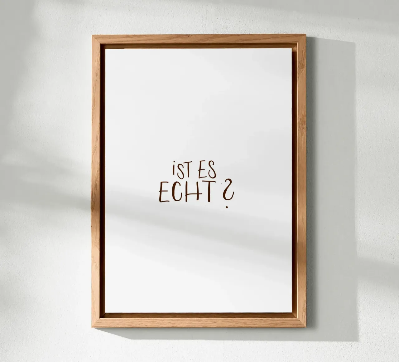 Ist es echt? alluminio dibond da Strichpoesie