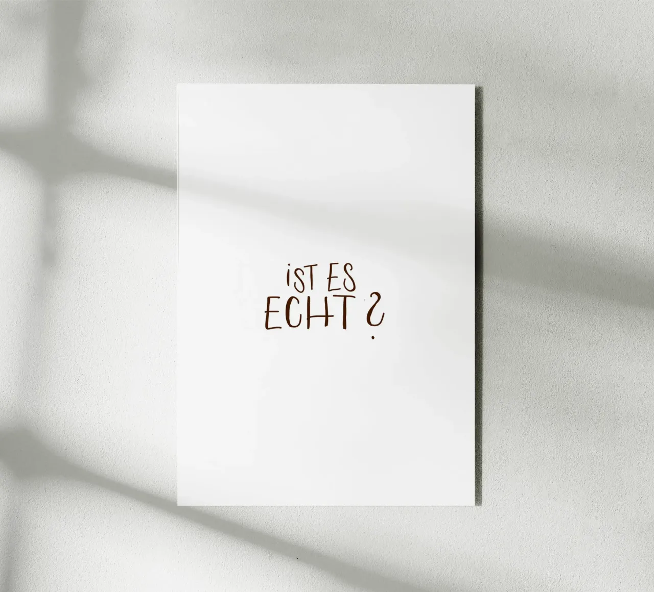 Ist es echt? alluminio dibond da Strichpoesie