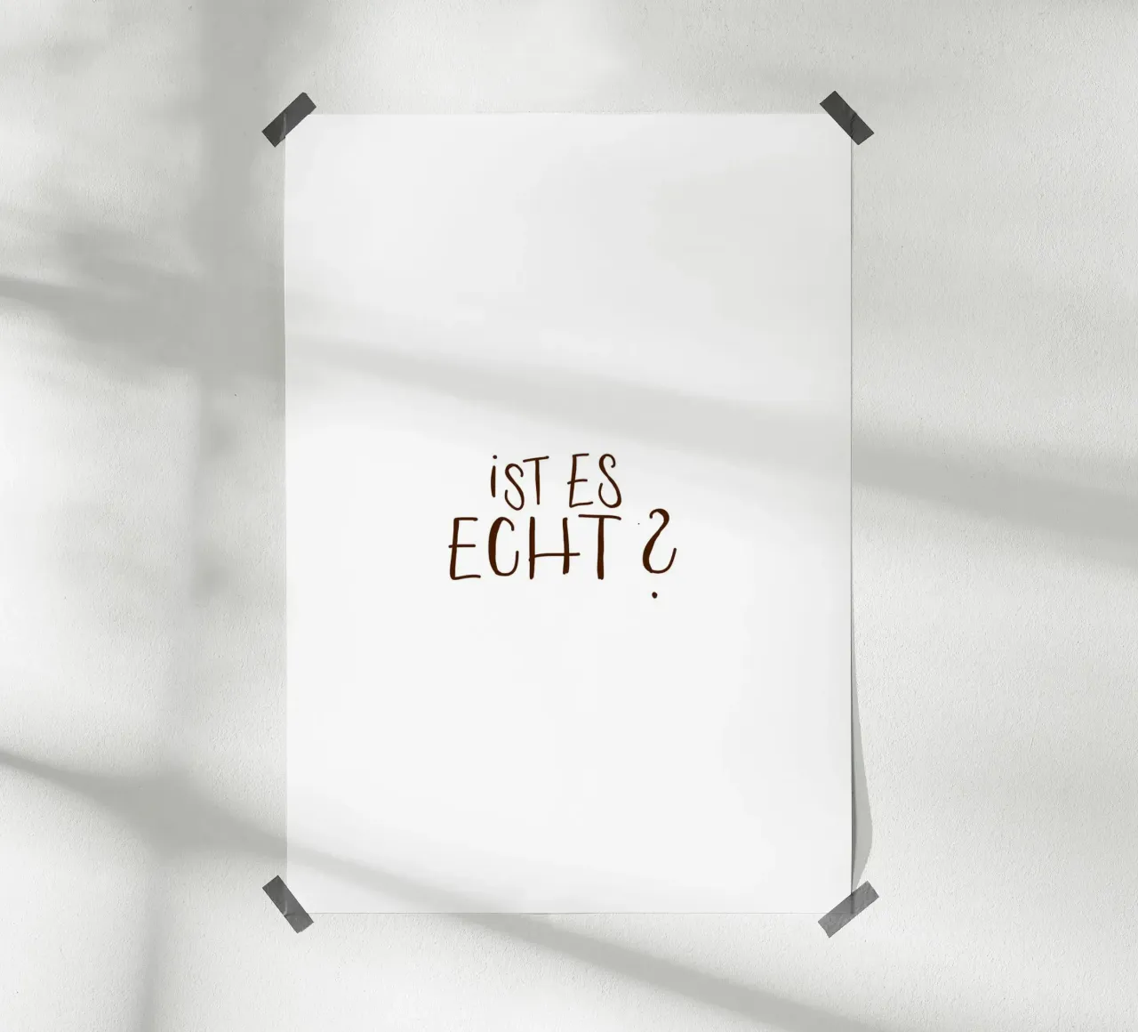 Ist es echt? carta hahnemühle da Strichpoesie