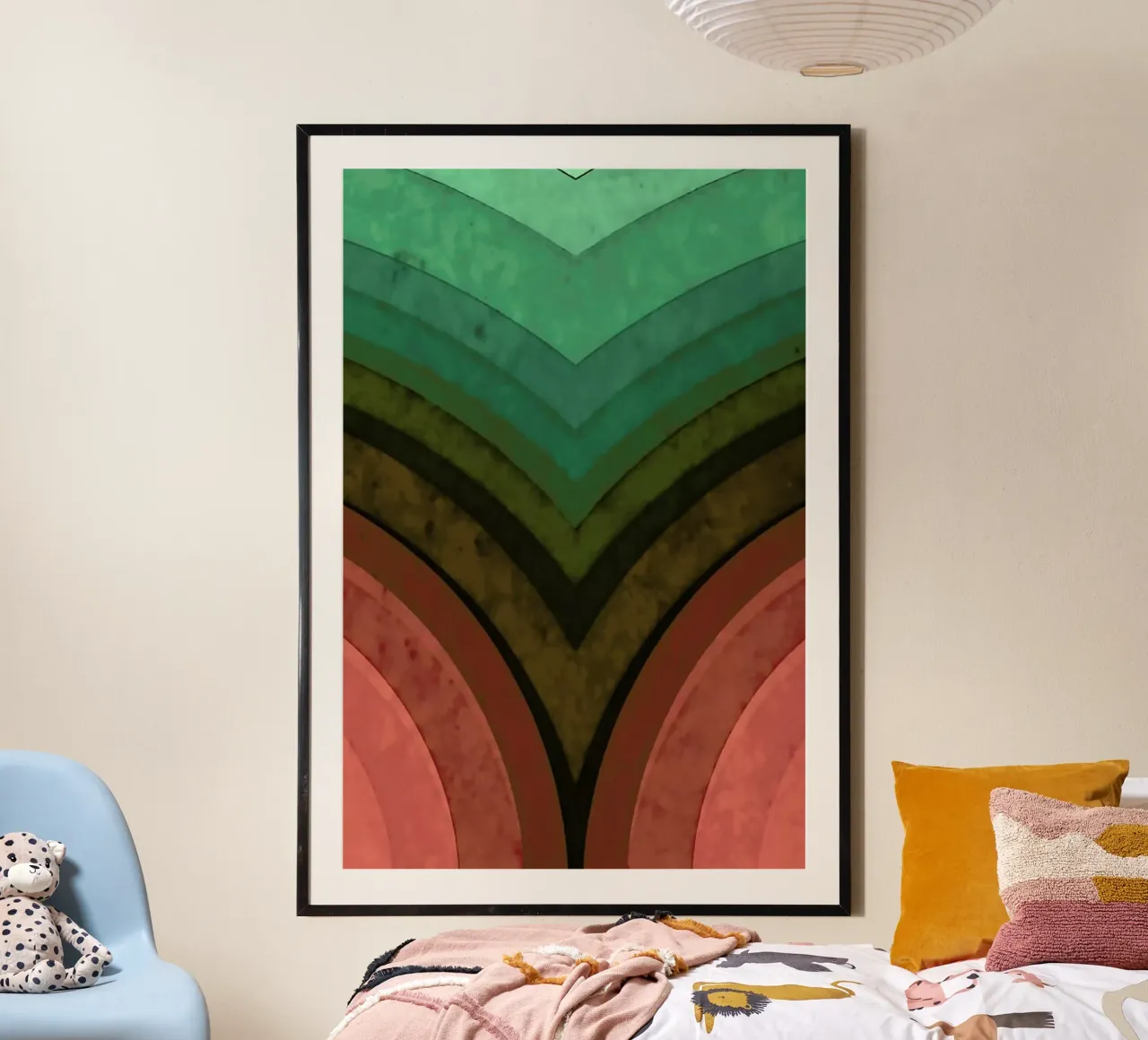Vintage Surf No. 2 poster con telaio in legno da In Full Color