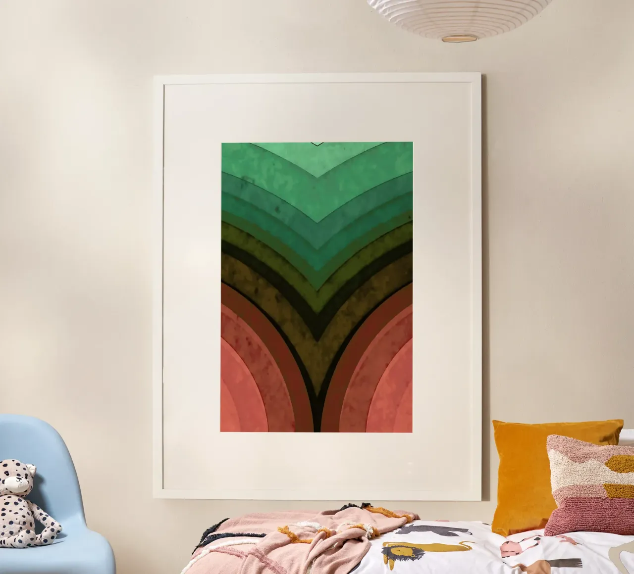 Vintage Surf No. 2 poster con telaio in legno da In Full Color