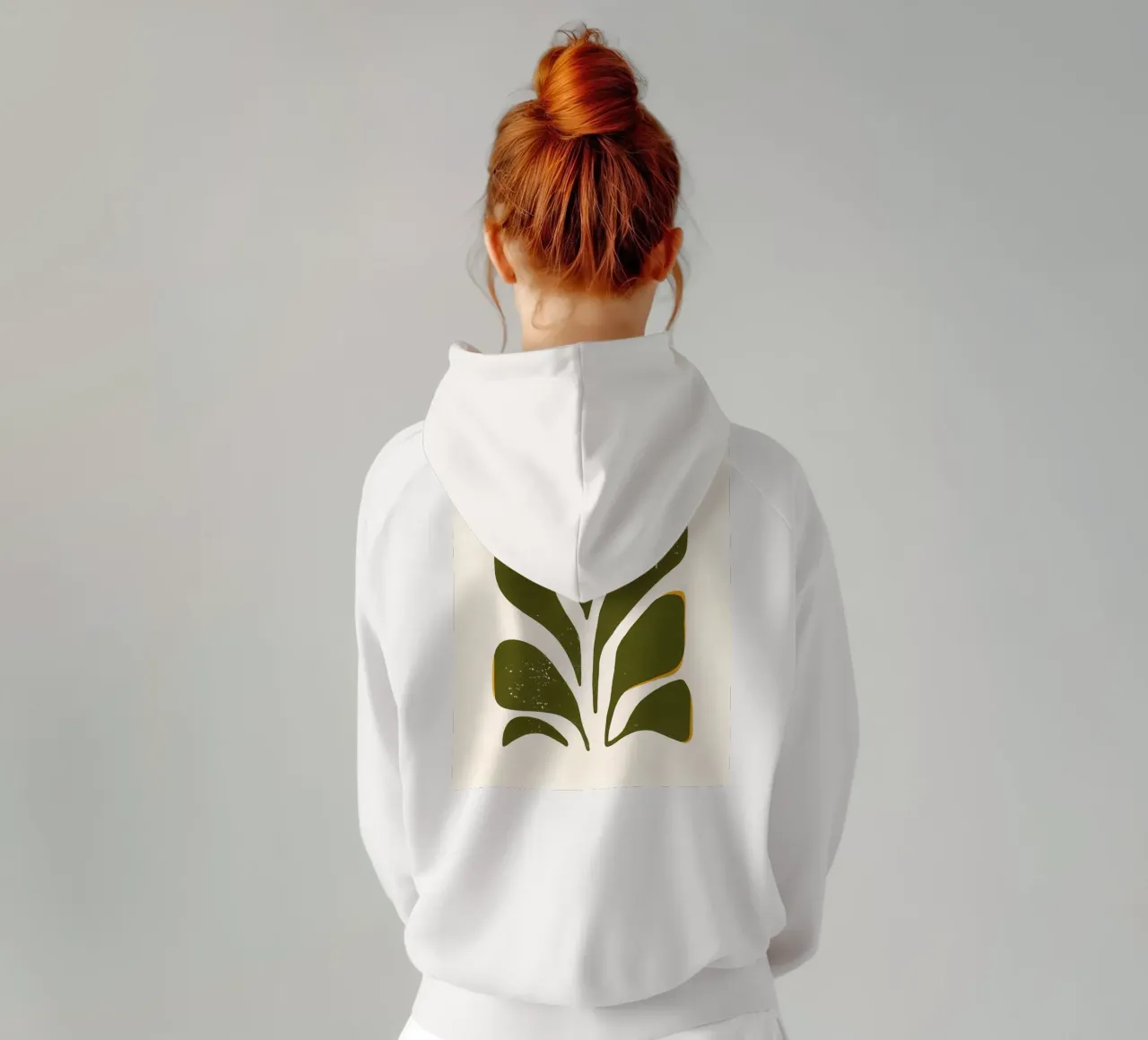 Olive Form - Poster botanico minimale felpa con cappuccio da Kunst und Kontrast