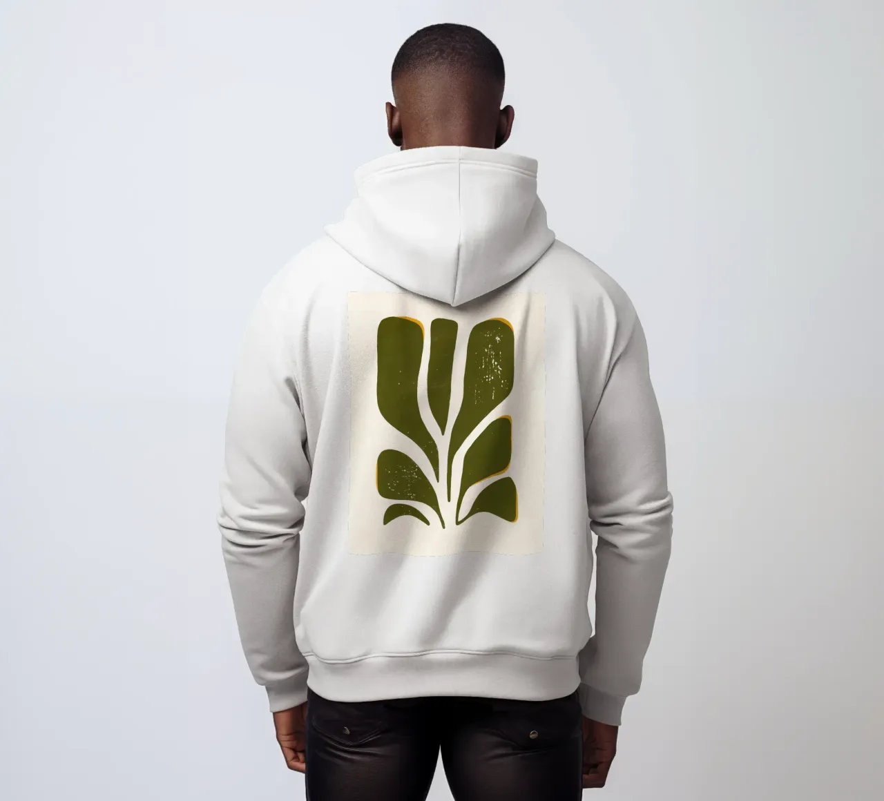 Olive Form - Poster botanico minimale felpa con cappuccio da Kunst und Kontrast