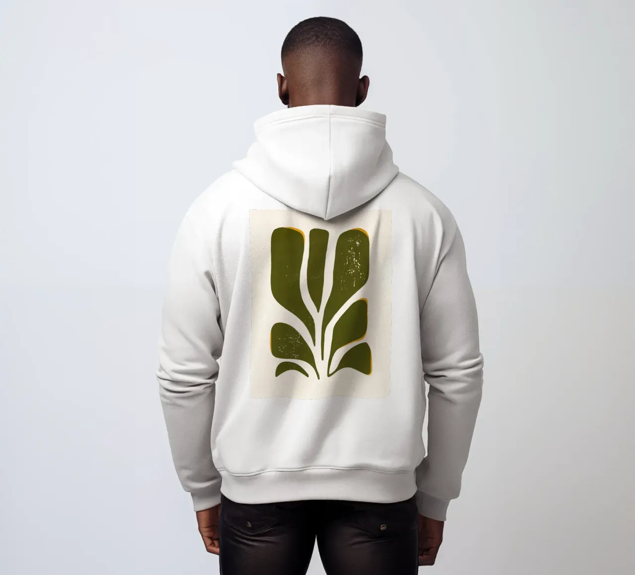 Olive Form - Poster botanico minimale felpa con cappuccio da Kunst und Kontrast