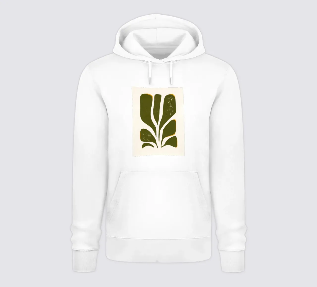 Olive Form - Poster botanico minimale felpa con cappuccio da Kunst und Kontrast