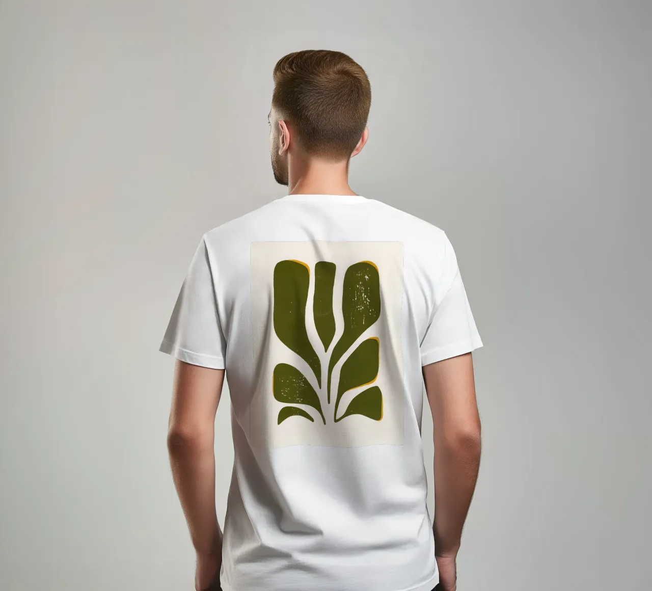 Olive Form - Poster botanico minimale t-shirt da Kunst und Kontrast