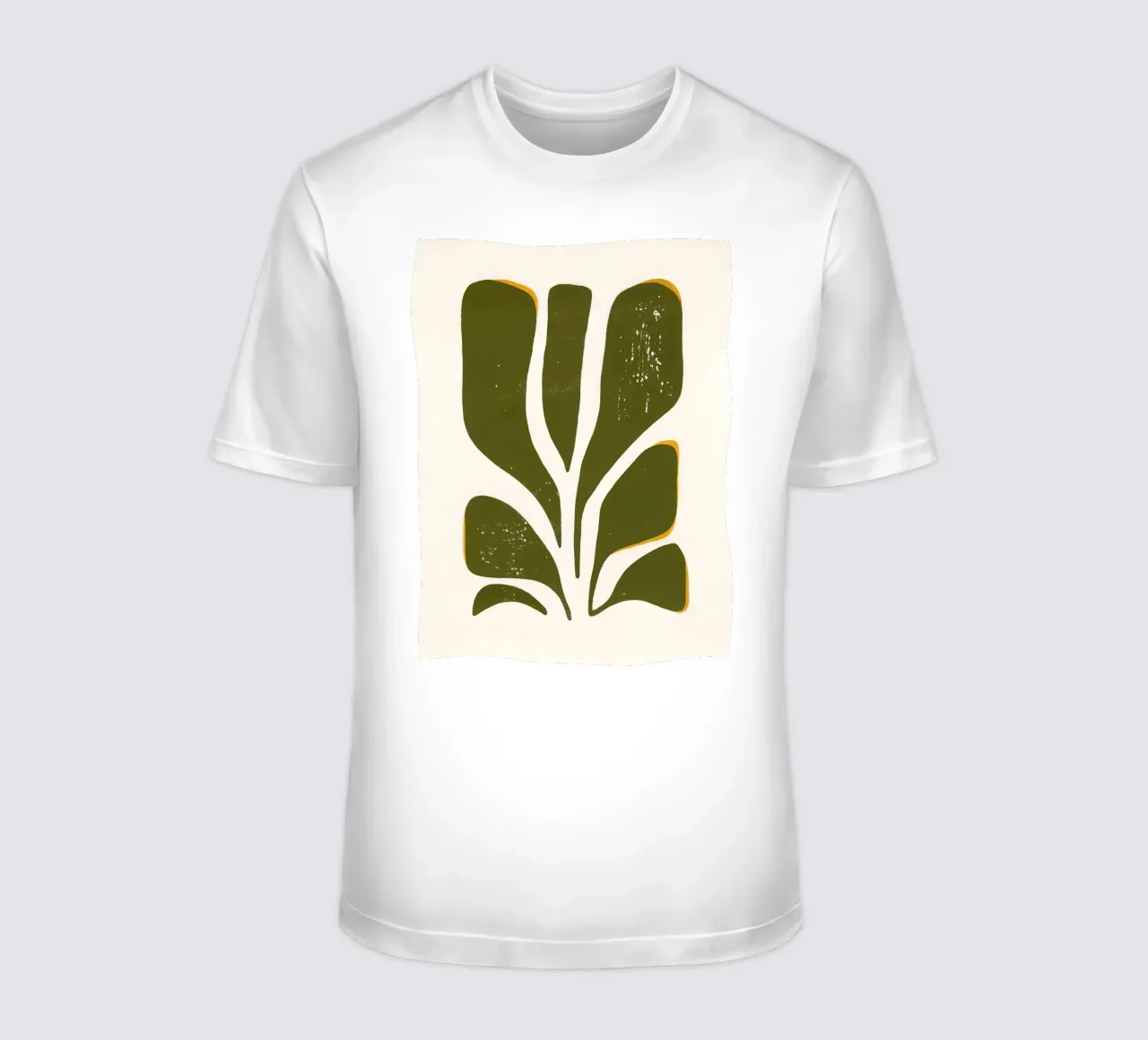 Olive Form - Poster botanico minimale t-shirt da Kunst und Kontrast