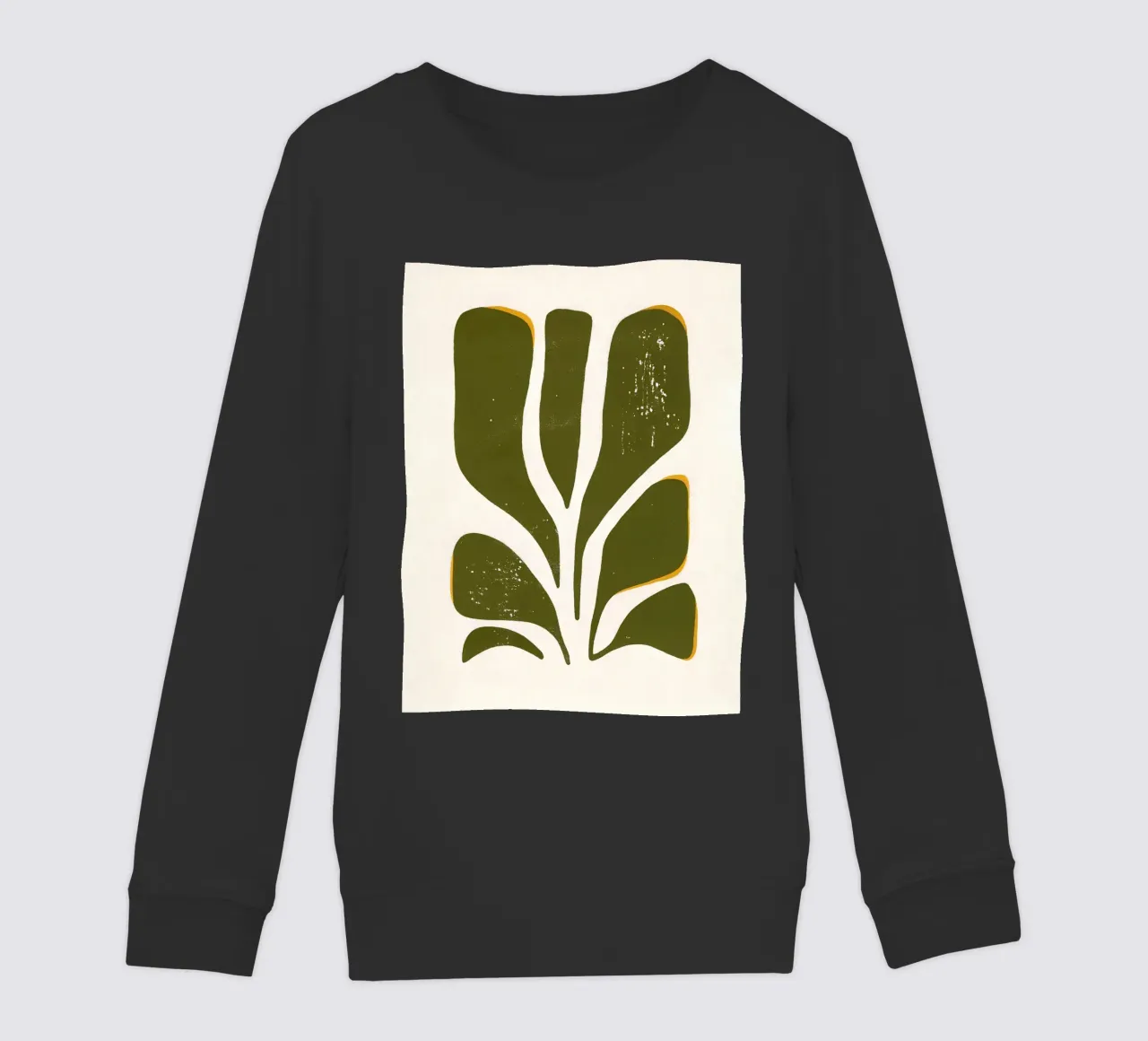 Olive Form - Poster botanico minimale felpa bambino da Kunst und Kontrast