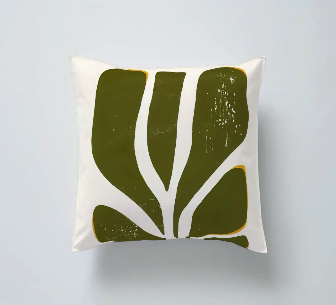 Olive Form - Poster botanico minimale cuscino da Kunst und Kontrast