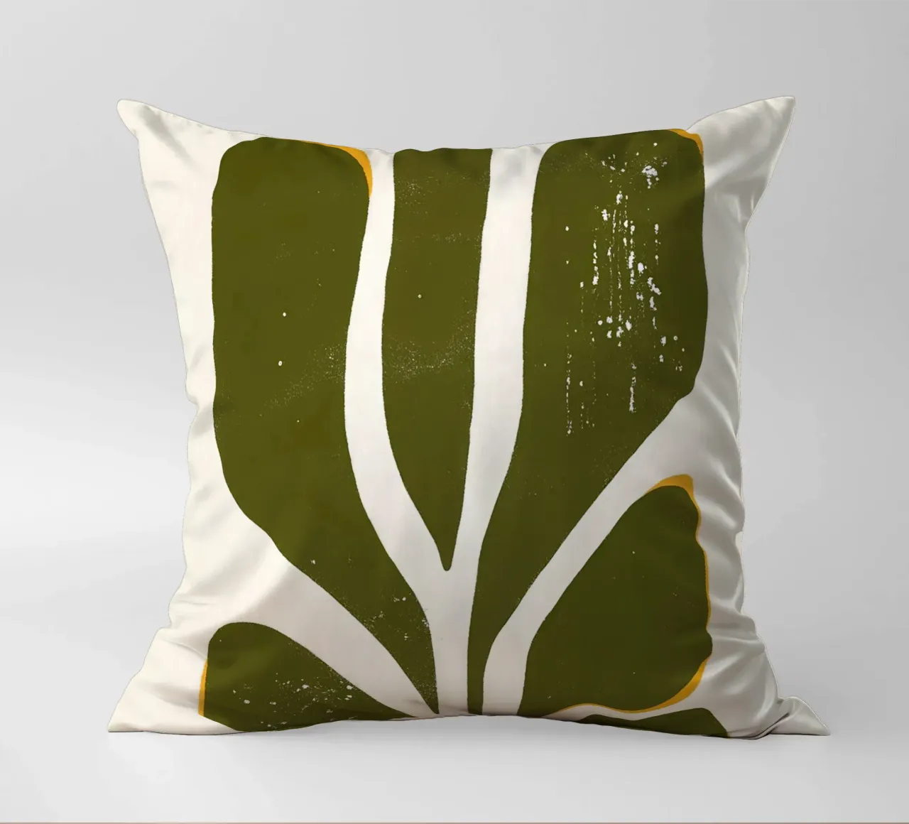 Olive Form - Poster botanico minimale cuscino da Kunst und Kontrast