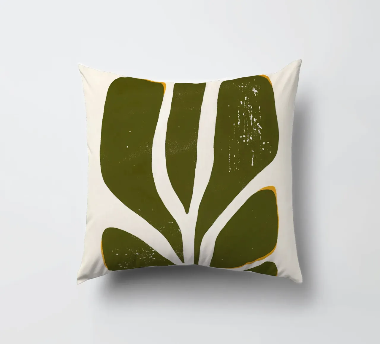 Olive Form - Poster botanico minimale cuscino da Kunst und Kontrast