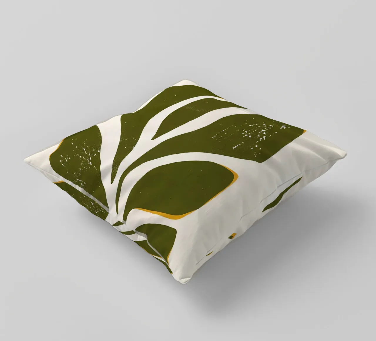 Olive Form - Poster botanico minimale cuscino da Kunst und Kontrast