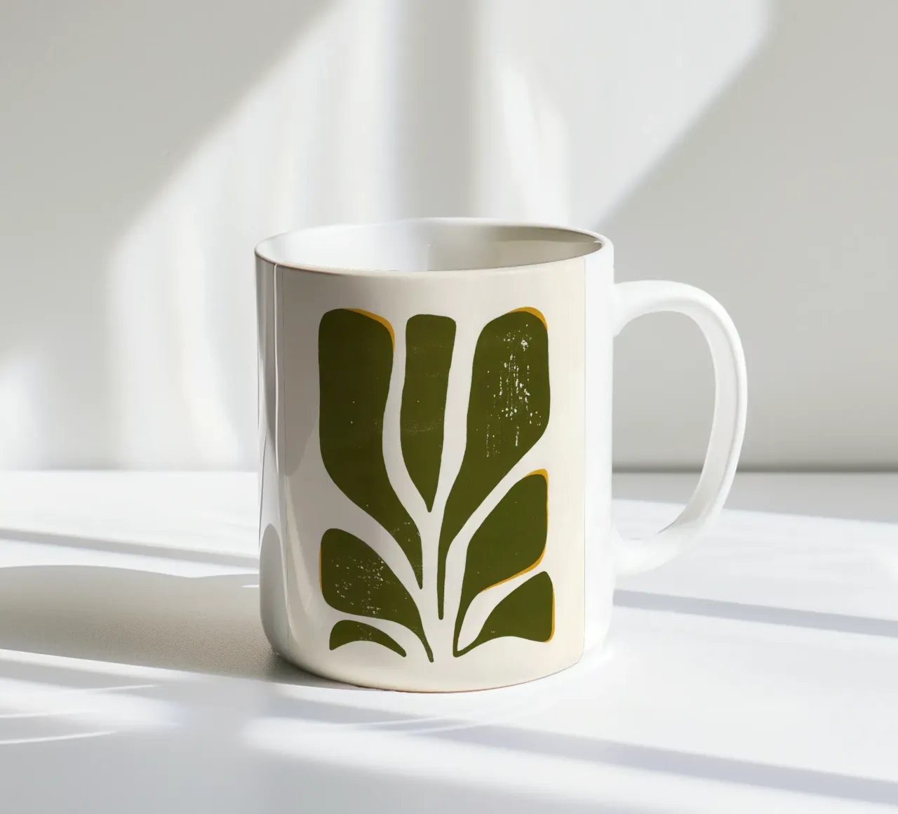 Olive Form - Poster botanico minimale tazza in ceramica da Kunst und Kontrast