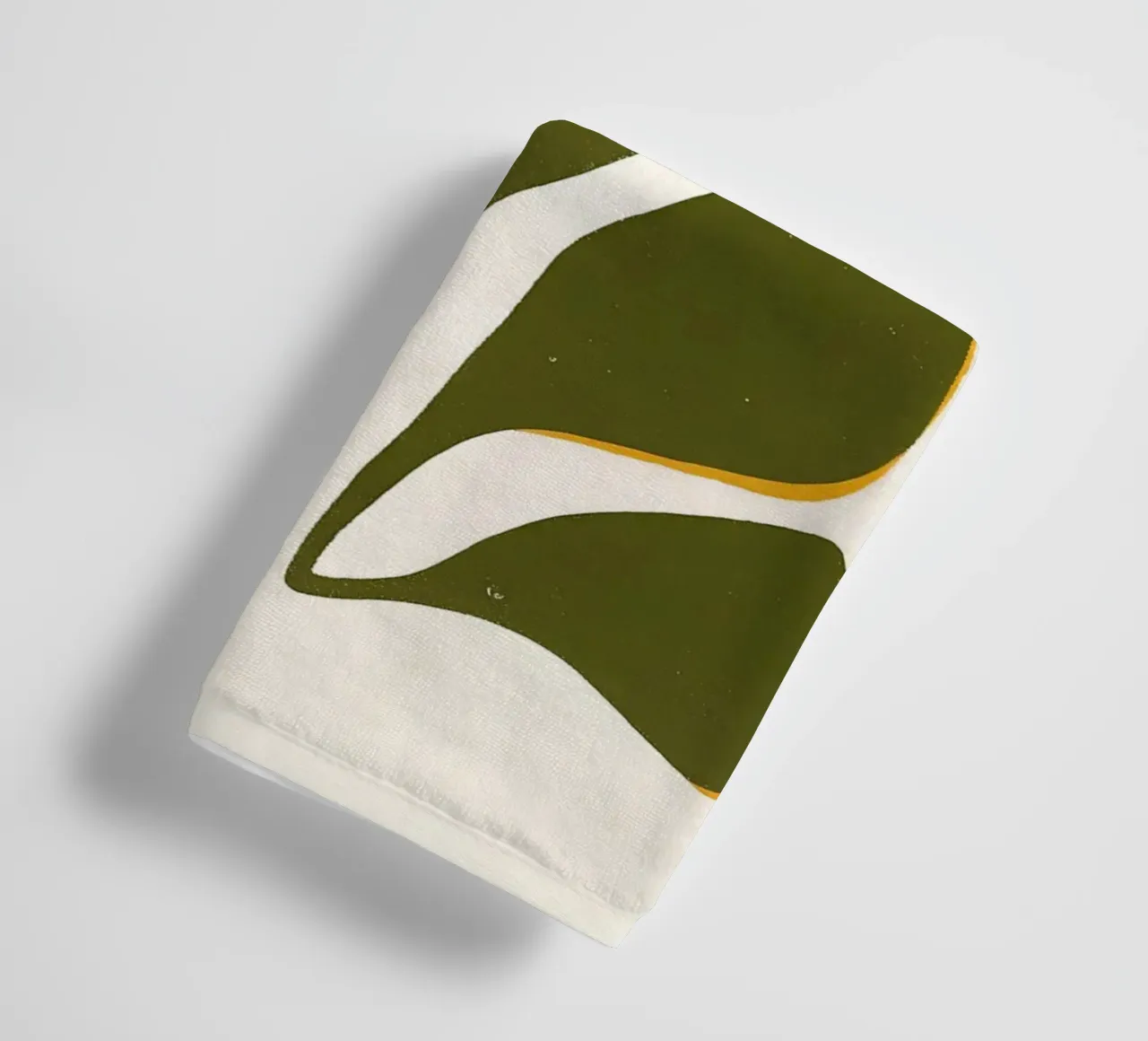 Olive Form - Poster botanico minimale asciugamano da bagno da Kunst und Kontrast