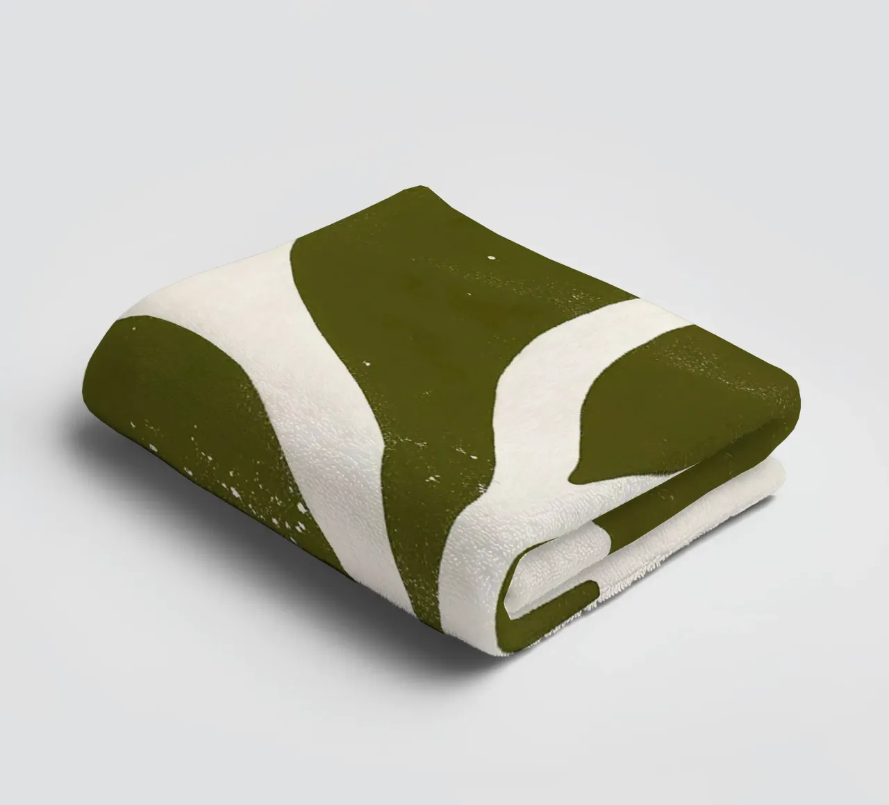 Olive Form - Poster botanico minimale asciugamano da bagno da Kunst und Kontrast