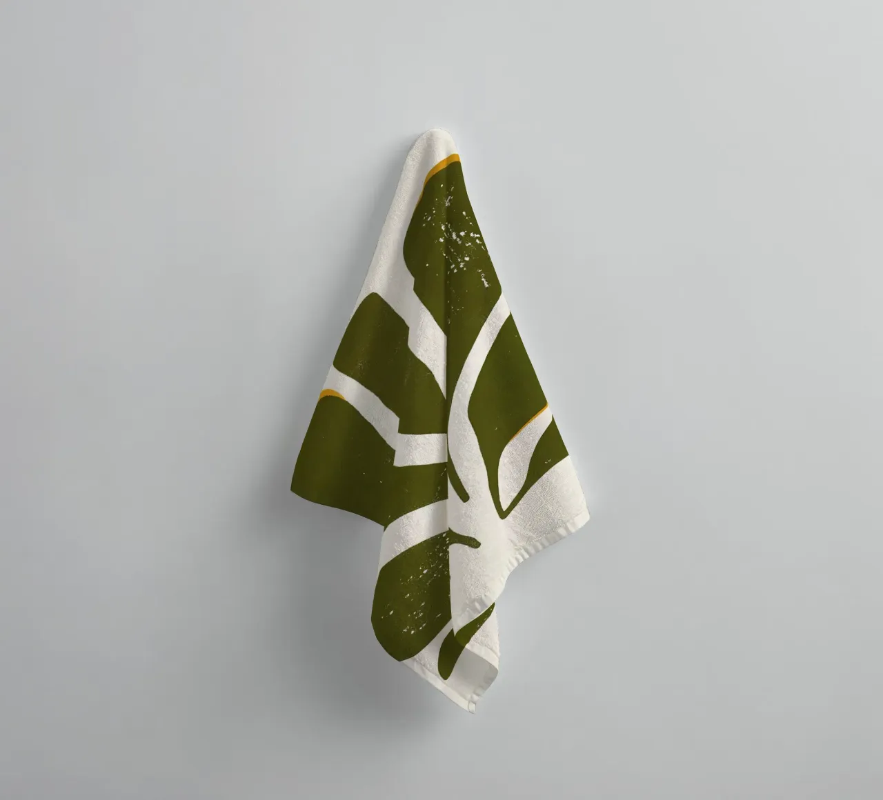 Olive Form - Poster botanico minimale asciugamano da bagno da Kunst und Kontrast