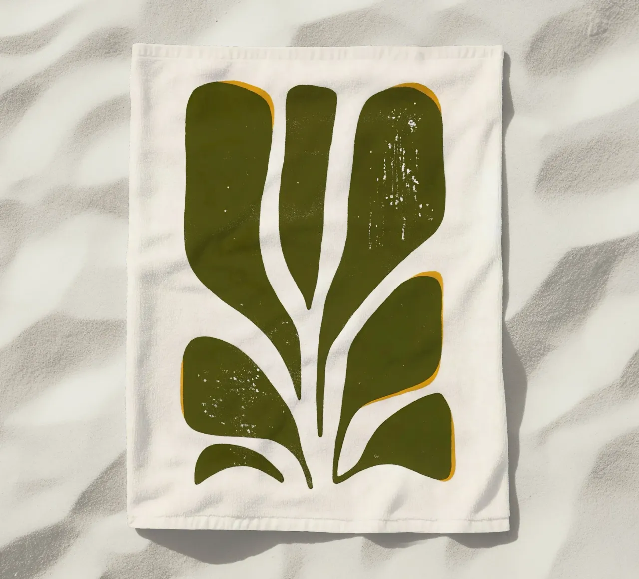 Olive Form - Poster botanico minimale telo mare da Kunst und Kontrast