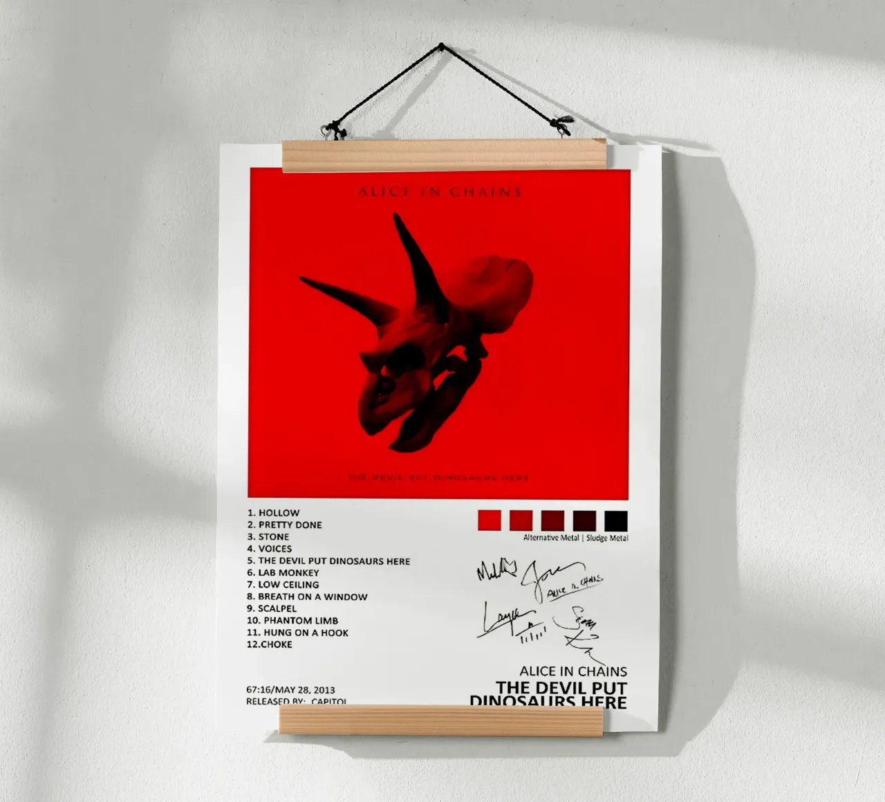 Alice In Chains The Devil Put Dinosaurs Here Tracklists carta hahnemühle da Linda Tobrut