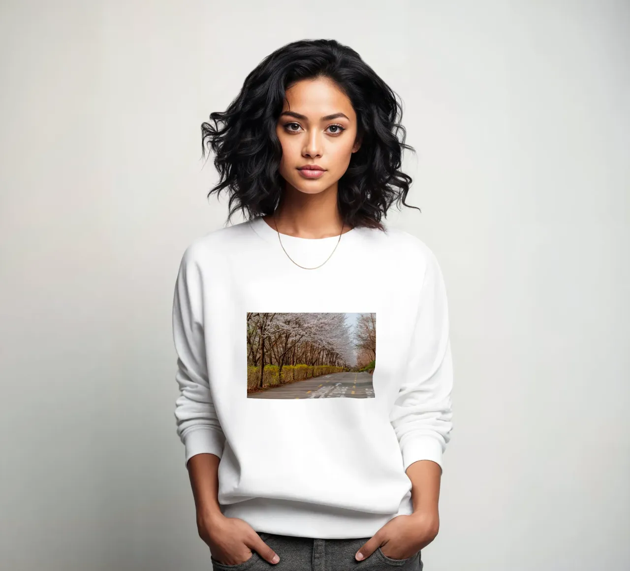 I ciliegi in fiore del Parco Haneul a Seul, Corea del Sud felpa da mbgraphx2