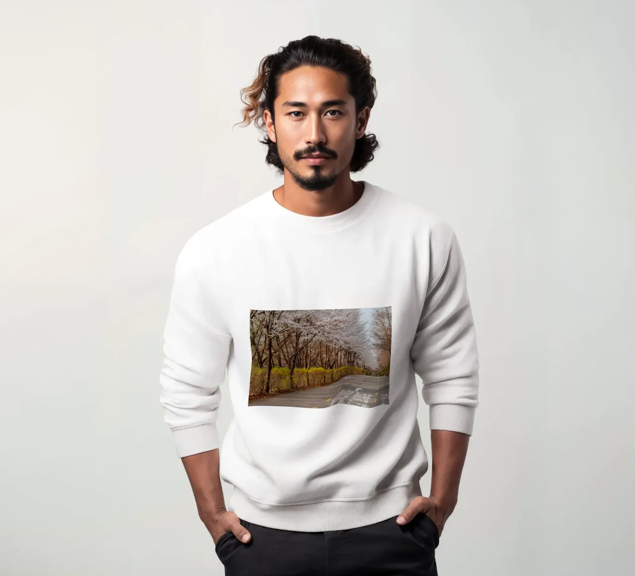 I ciliegi in fiore del Parco Haneul a Seul, Corea del Sud felpa da mbgraphx2