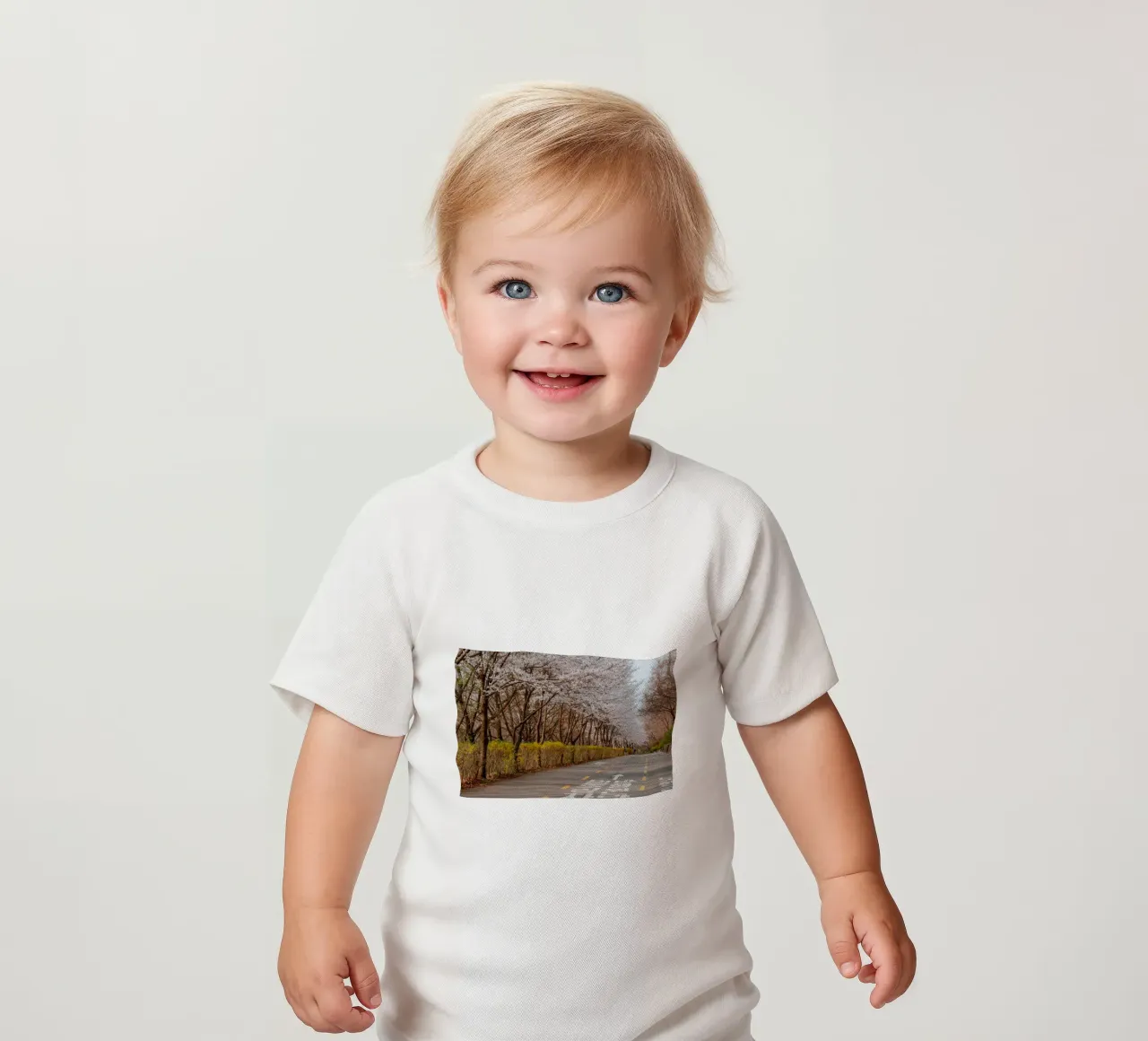 I ciliegi in fiore del Parco Haneul a Seul, Corea del Sud maglietta neonato da mbgraphx2