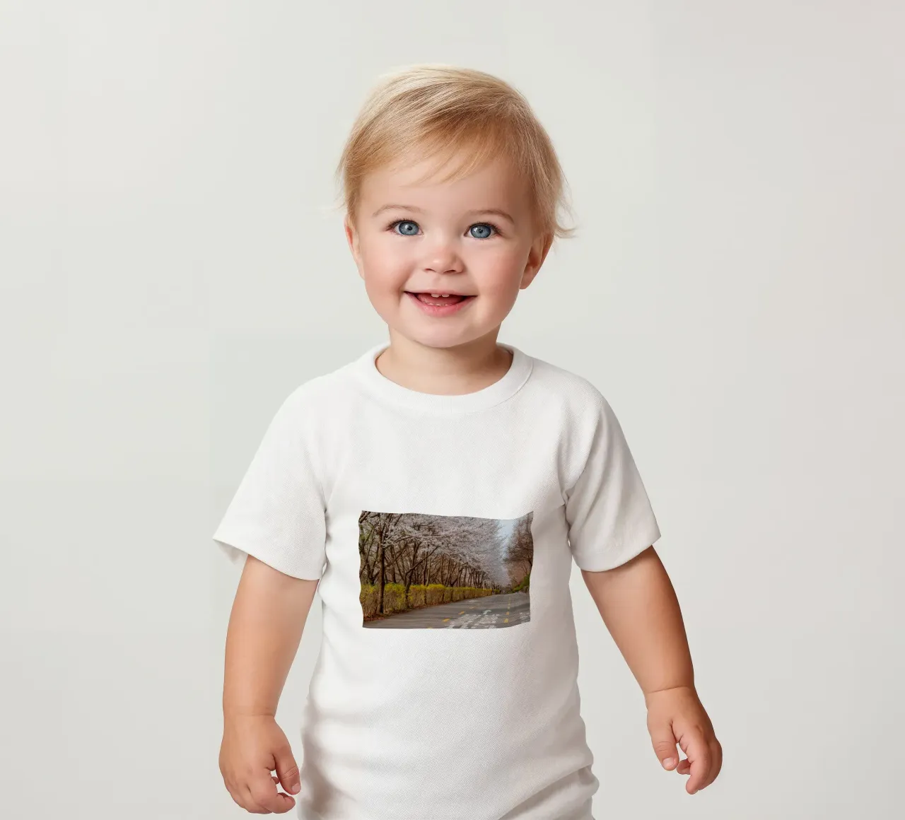 I ciliegi in fiore del Parco Haneul a Seul, Corea del Sud maglietta neonato da mbgraphx2