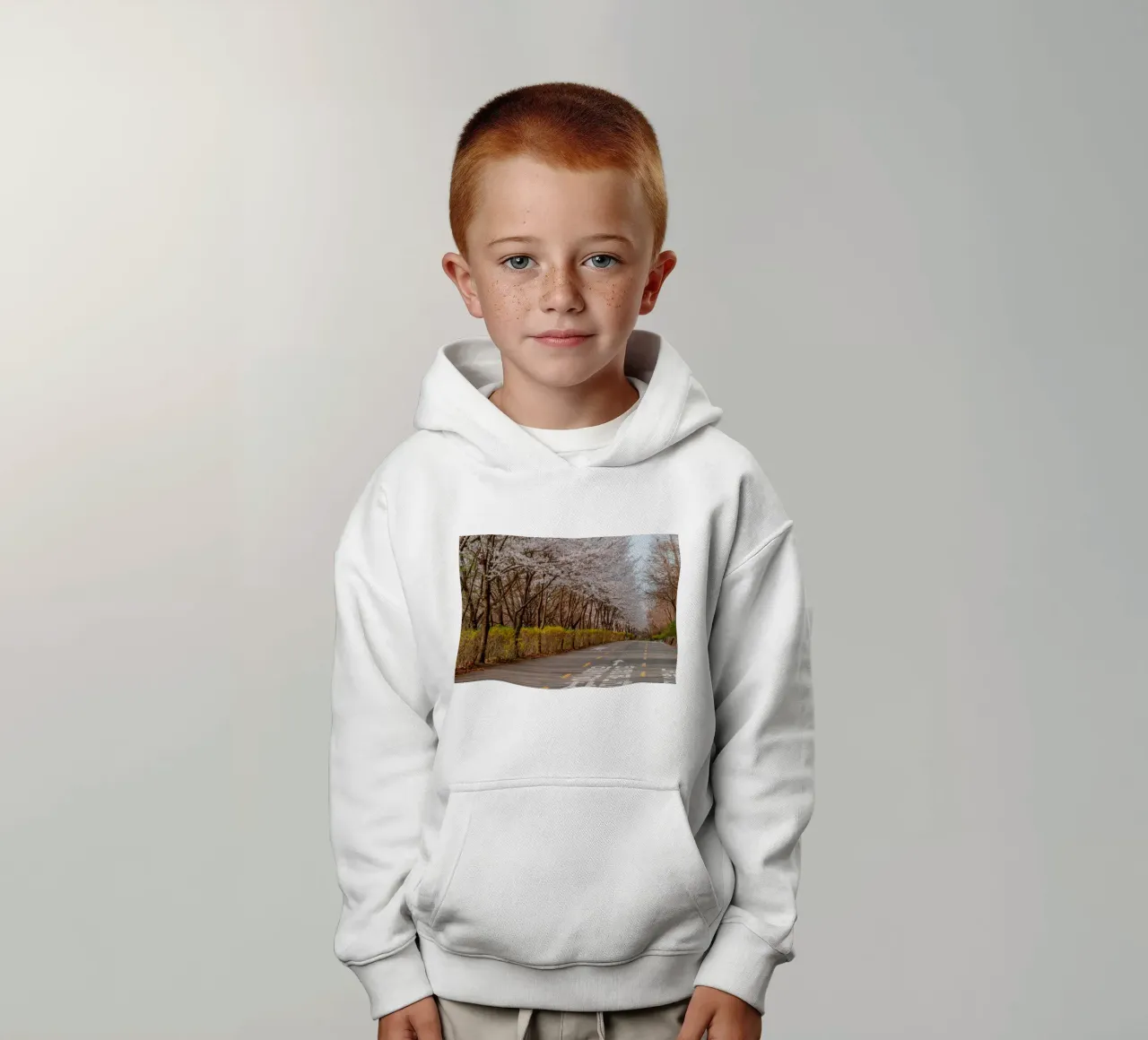 I ciliegi in fiore del Parco Haneul a Seul, Corea del Sud felpa bambino con cappuccio da mbgraphx2