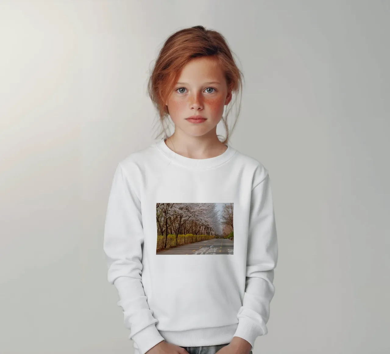 I ciliegi in fiore del Parco Haneul a Seul, Corea del Sud felpa bambino da mbgraphx2