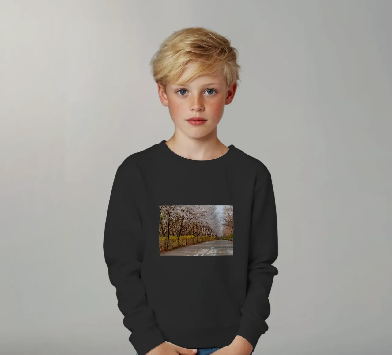 I ciliegi in fiore del Parco Haneul a Seul, Corea del Sud felpa bambino da mbgraphx2