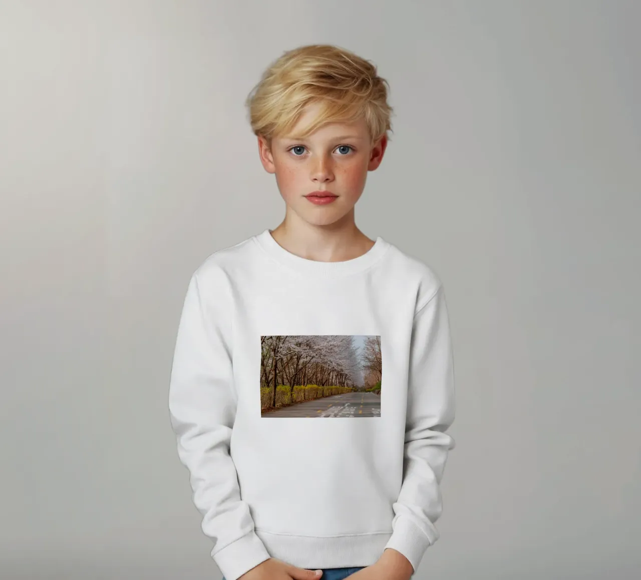 I ciliegi in fiore del Parco Haneul a Seul, Corea del Sud felpa bambino da mbgraphx2