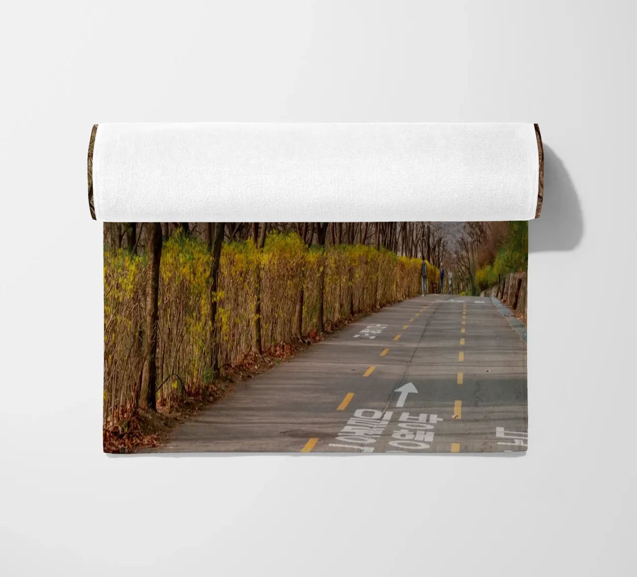 I ciliegi in fiore del Parco Haneul a Seul, Corea del Sud telo mare da mbgraphx2