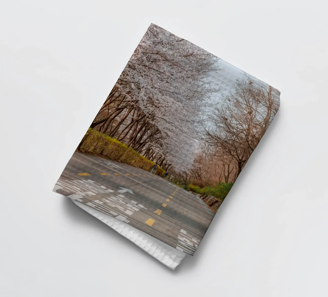 I ciliegi in fiore del Parco Haneul a Seul, Corea del Sud canovaccio da cucina da mbgraphx2