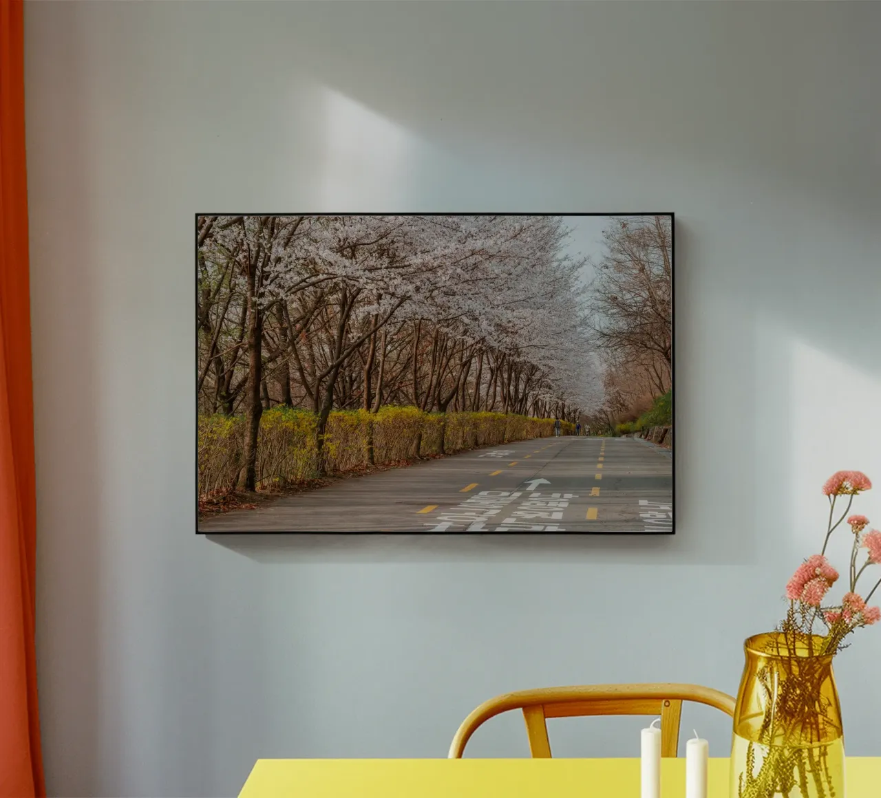 I ciliegi in fiore del Parco Haneul a Seul, Corea del Sud plexiglass da mbgraphx2