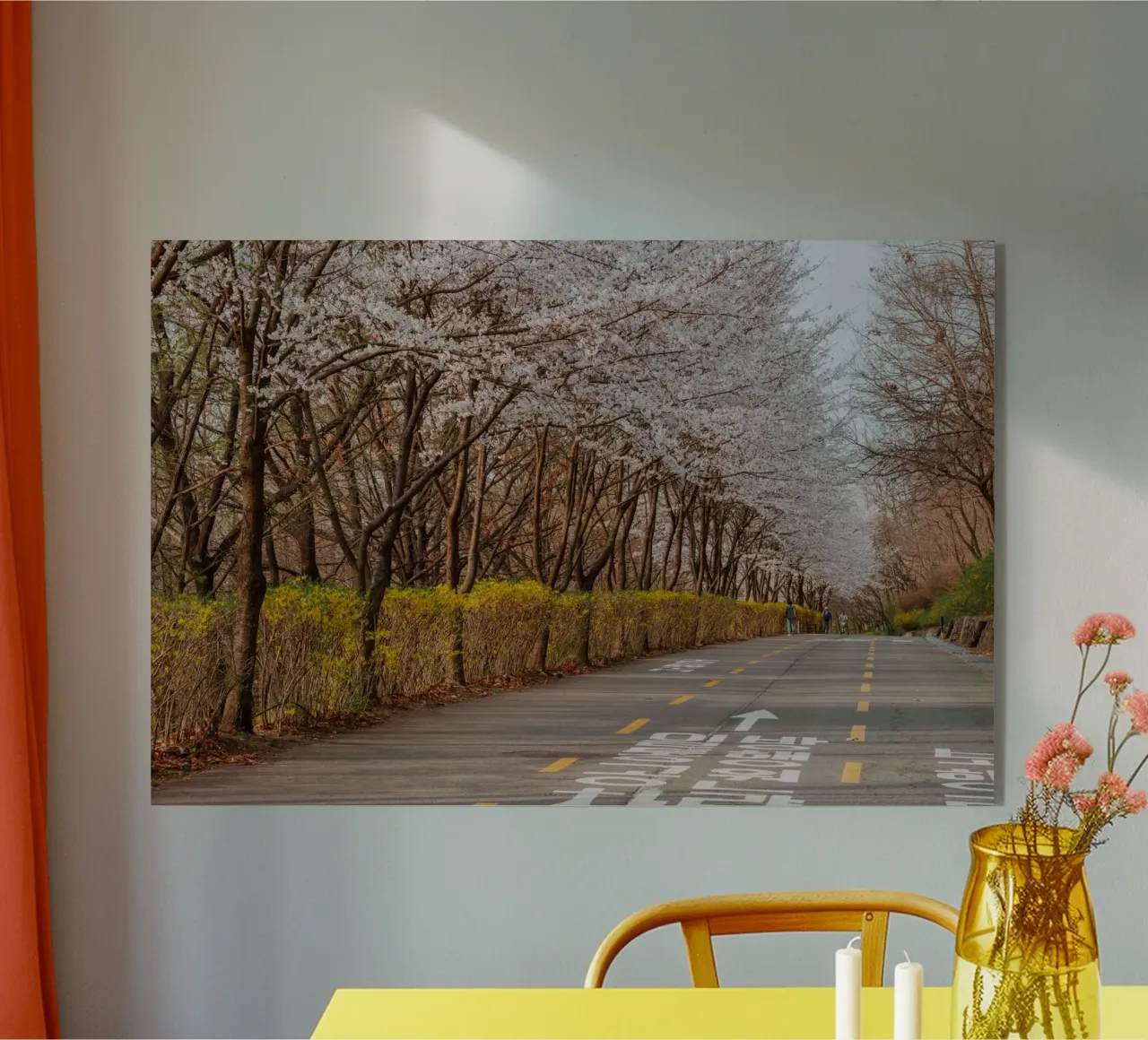 I ciliegi in fiore del Parco Haneul a Seul, Corea del Sud plexiglass da mbgraphx2