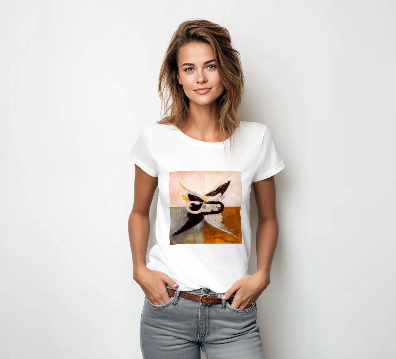 Hilma af Klint - Le Cygne, n° 24, Groupe IX-SUW, 1915 t-shirt ajusté pour femmes de William Store