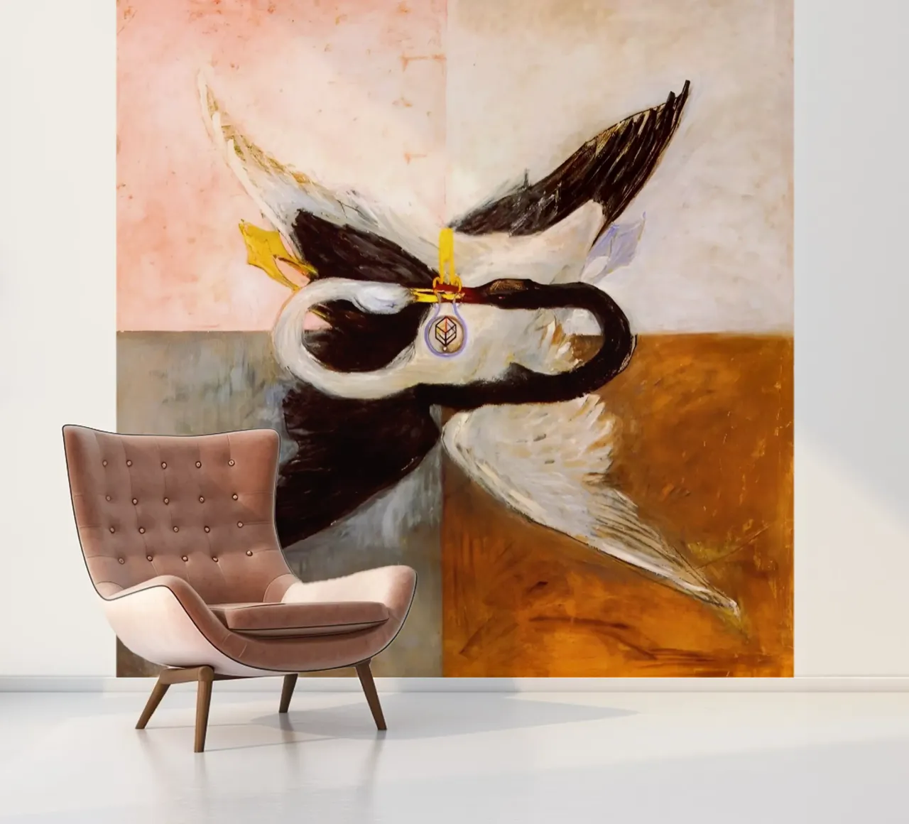 Hilma af Klint - El Cisne, nº 24, Grupo IX-SUW, 1915 papel para pared de William Store