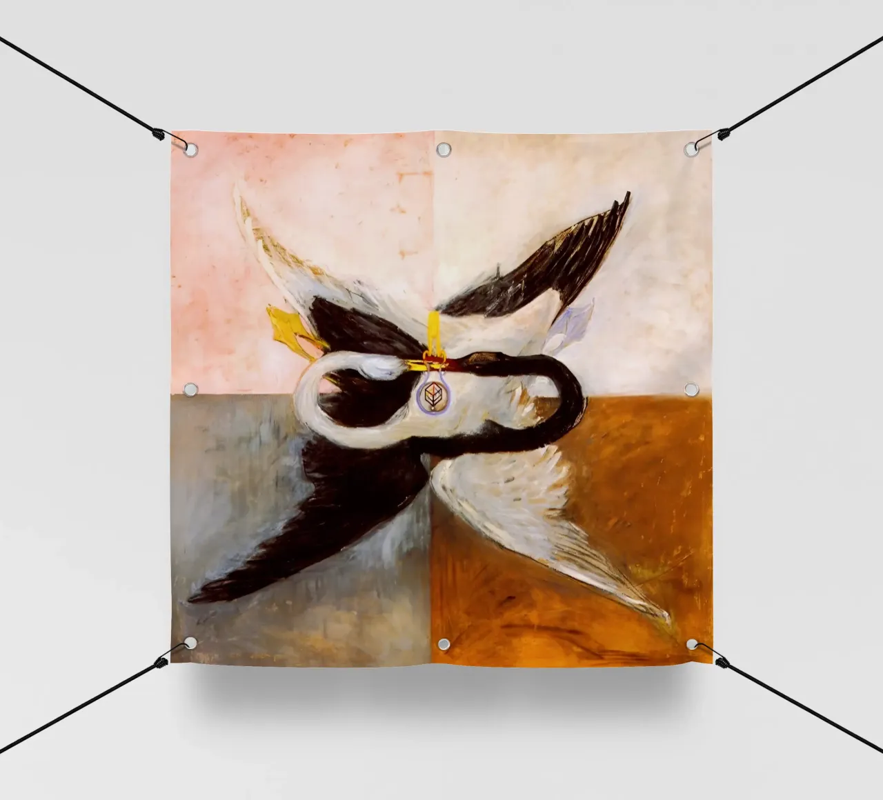 Hilma af Klint - Der Schwan, Nr. 24, Gruppe IX-SUW, 1915 PVC Plane von William Store