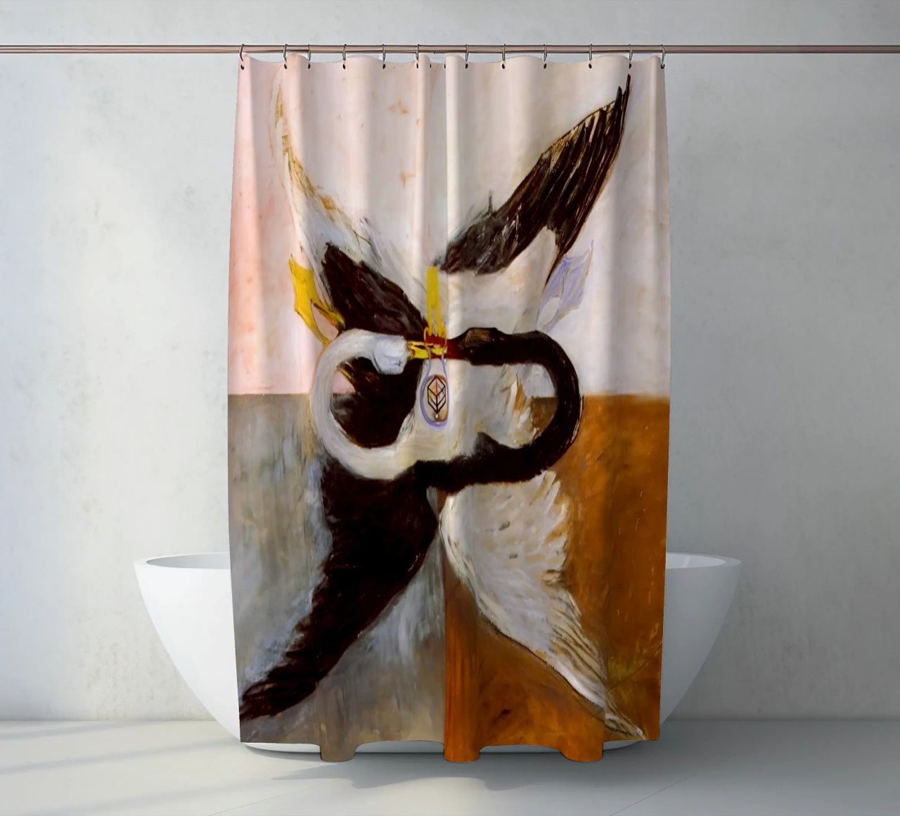 Hilma af Klint - Le Cygne, n° 24, Groupe IX-SUW, 1915 rideau de douche de William Store