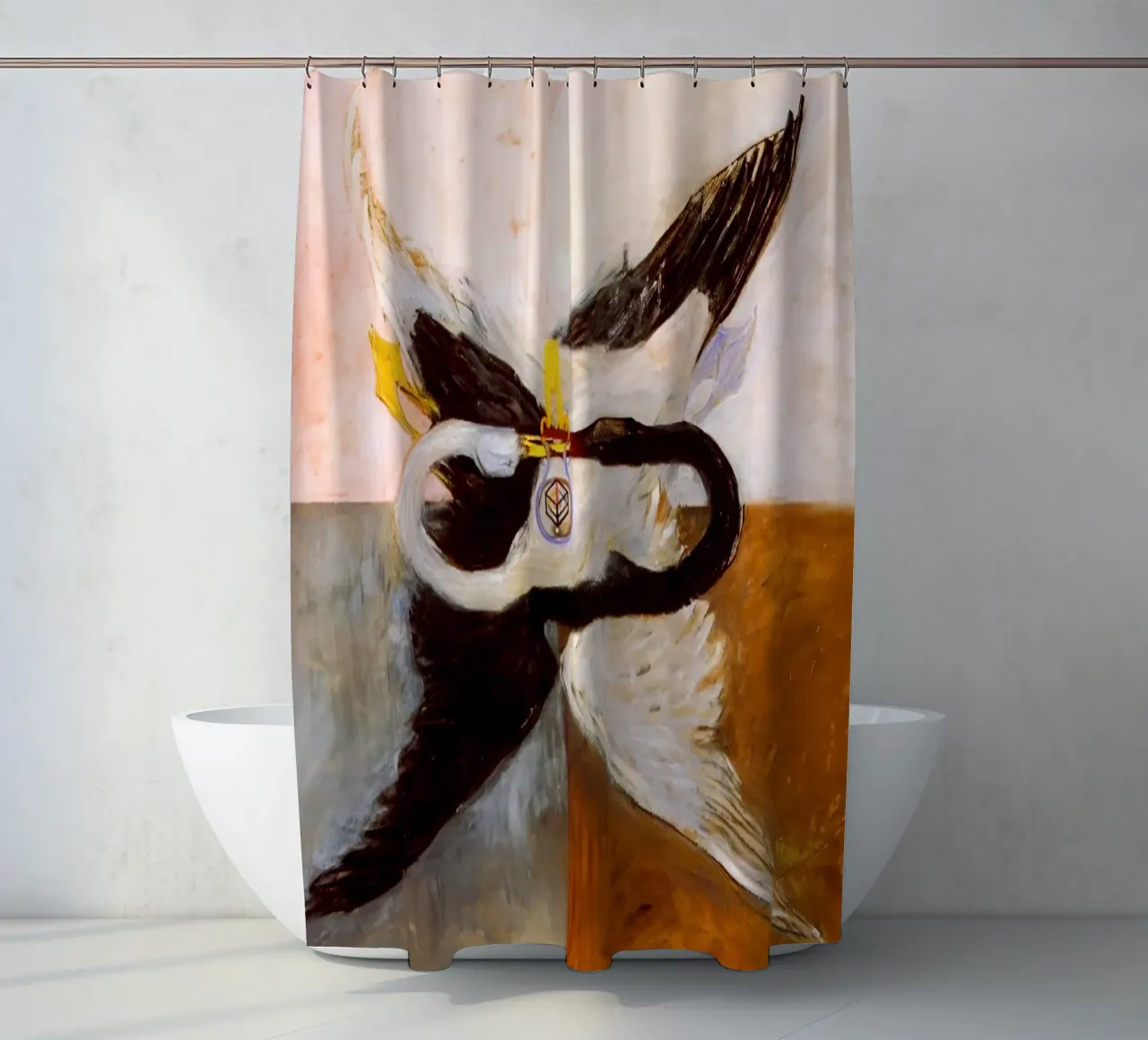 Hilma af Klint - The Swan, No. 24, Group IX-SUW, 1915 shower curtain by William Store