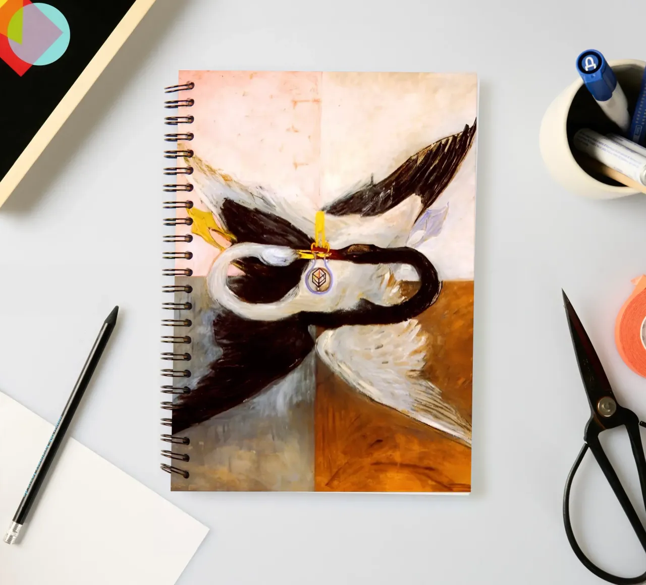 Hilma af Klint - El Cisne, nº 24, Grupo IX-SUW, 1915 cuaderno de espiral de William Store