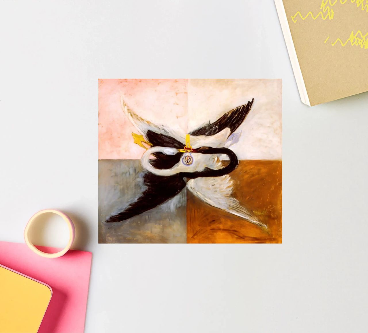 Hilma af Klint - Le Cygne, n° 24, Groupe IX-SUW, 1915 autocollant de William Store