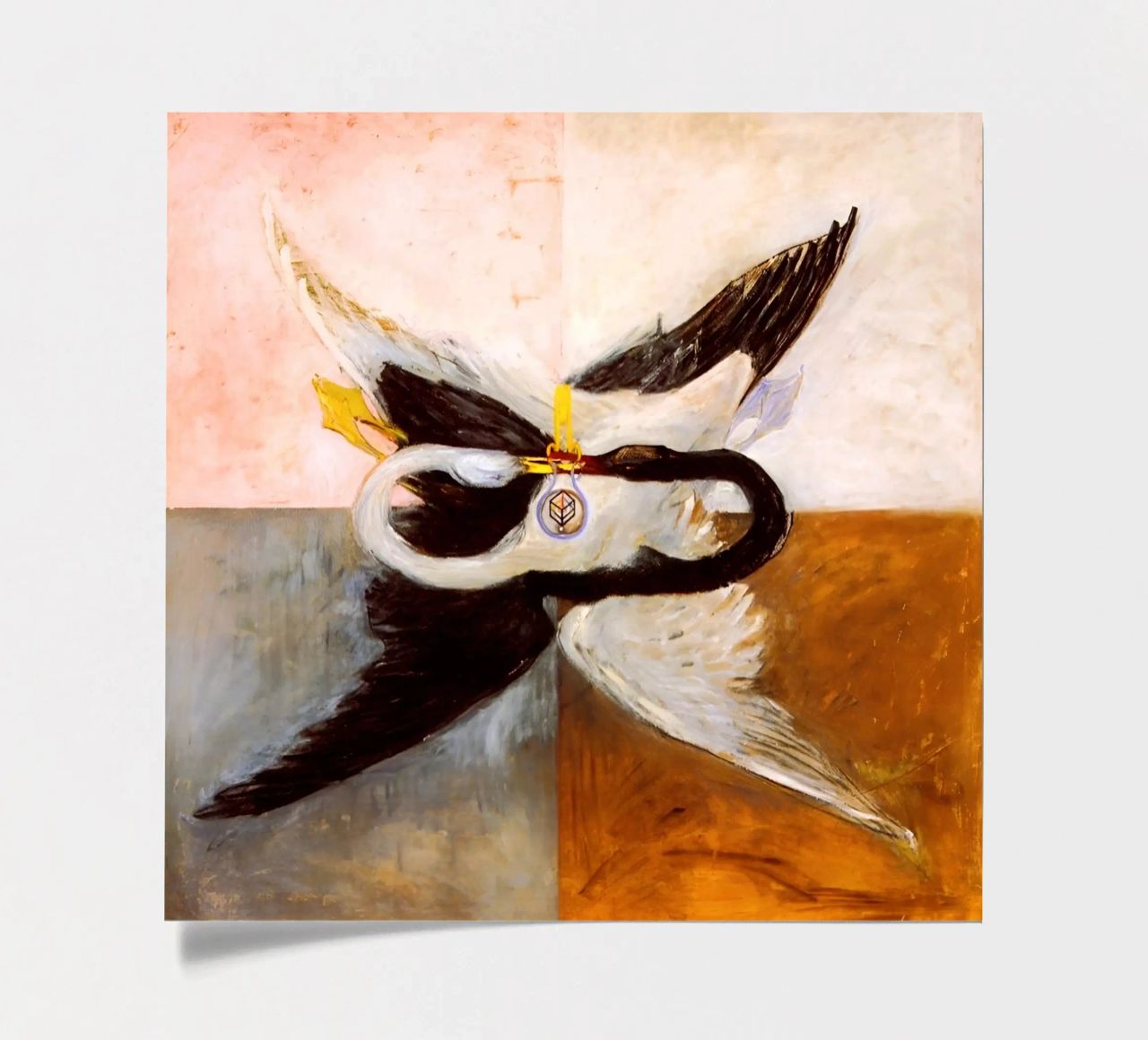Hilma af Klint - Le Cygne, n° 24, Groupe IX-SUW, 1915 planche autocollant de William Store
