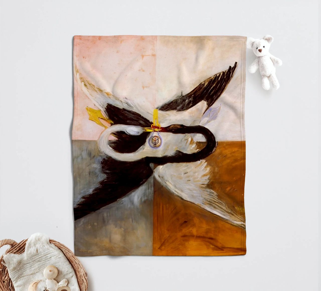 Hilma af Klint - Le Cygne, n° 24, Groupe IX-SUW, 1915 plaid polaire de William Store